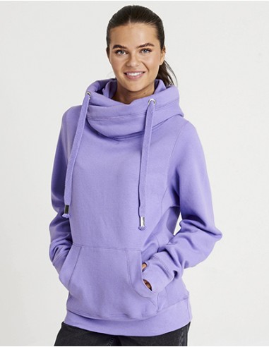 A-JH021-Cross Neck Hoodie